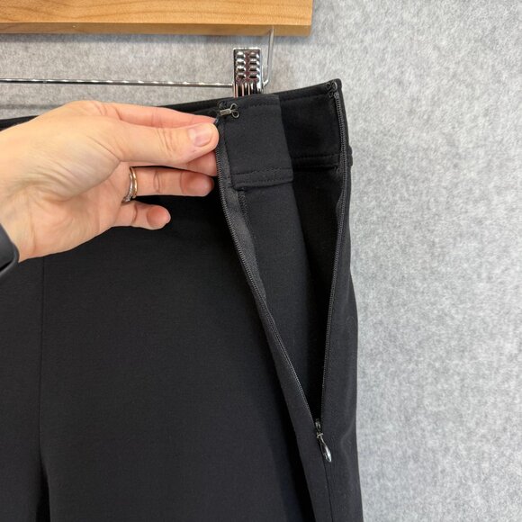 SoCa by St John Womens Black Pants Cropped Capri Trousers Side Zip Size 10 - Picture 5 of 13